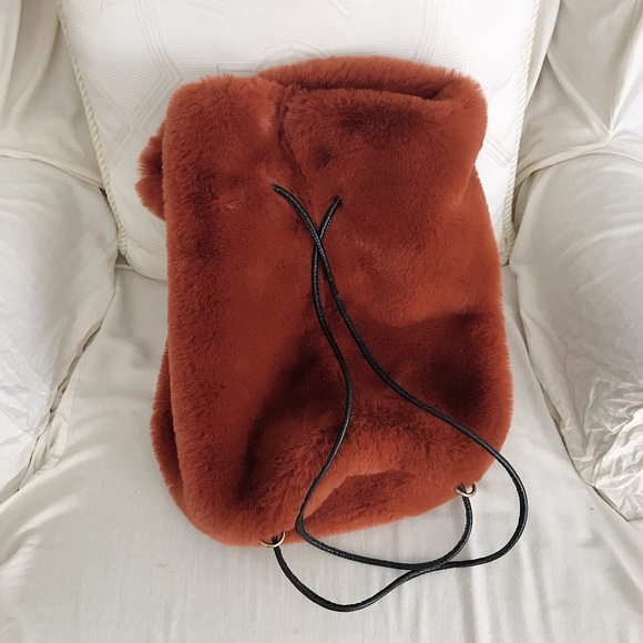 New Faux Fur Sling Backpack main image 9